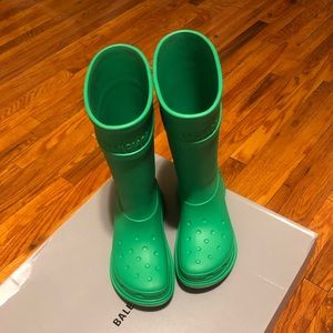WORN ONCE. AUTHENTIC BALENCIAGA RAIN BOOTS